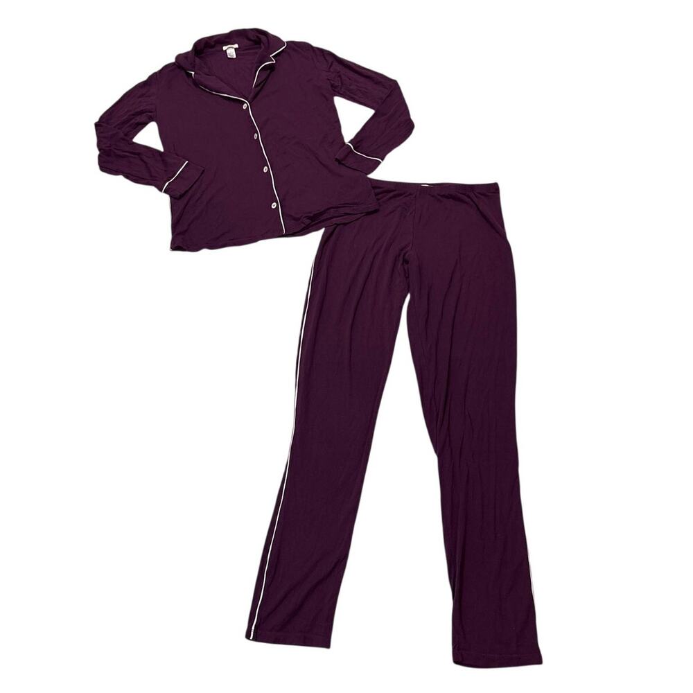 Eberjey Womens XS Modal Pajama Set Purple Loungewear Comfortable Soft Dainty